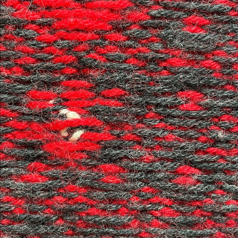 Dale of Norway Red, Black & White Nordic Cowl Sweater - Picture 15 of 15